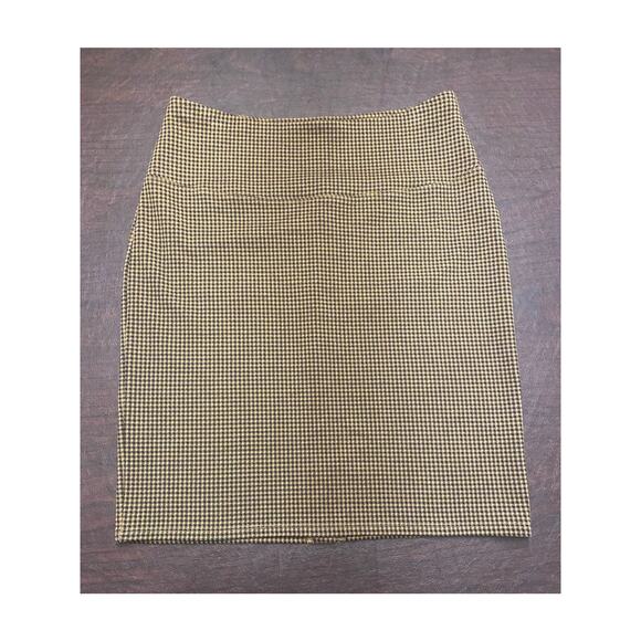 J. Jill Wearever Collection Houndstooth Pencil Skirt Brown/Black Small Career - Picture 1 of 7